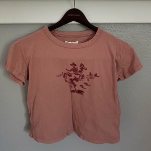 Imogene and Willie pink cowboy tshirt in xs / s